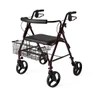 Medline Heavy-Duty Bariatric Rollator Burgundy