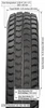 3.00-4" (10x3") Non-Marking All Weather Pneumatic Tire Dimensions