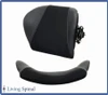 Matrx MX2 Carbon Fiber Backrest by Motion Concepts Product Front and Back View Living Spinal