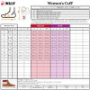 Women's Cognac BILLY Cuff_Size Chart