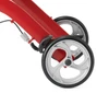 Medline Contemporary-Style Rollator Red Rear Wheels