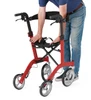 Medline Contemporary-Style Rollator Red Foldable