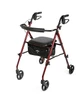 Medline Superlight Aluminum Rollator Red