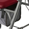 Medline Basic Steel Rollator with Microban Burgundy Upholstery Frame