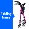 Medline Posh Pink Zebra Rollator Folding Frame