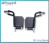 Proactive Astra Aluminum Transport Chair Front Riggings in Blue Living Spinal
