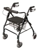 Lumex Walkabout Lite Four-Wheel Rollator Black