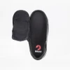 Adaptive Kids Black Leather BILLY Classic D|R II Low Shoes_Thick knit polyester inner
