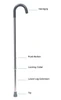Lumex Adjustable Aluminum Canes Parts