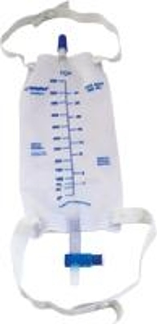 ReliaMed (Invacare) Leg Drainage Bag with T-Tap Valve & Attached Straps - A4358 - Ea - Medium, 600ml Capacity