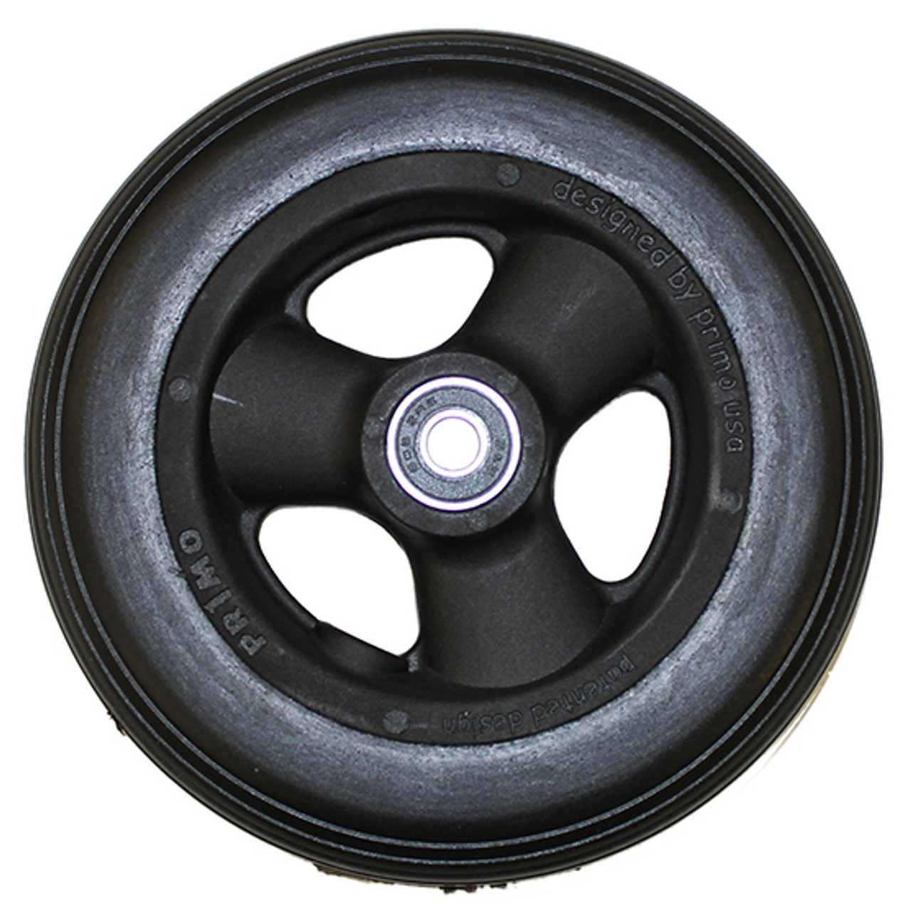 6 x 1 1/4" 3 SPOKE MAG Caster Wheel Urethane Round Tire