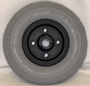 8" x 2" INVACARE TWO PIECE CASTER 7/16" Bearings 2 1/2" Hub Width Foam Filled Tire