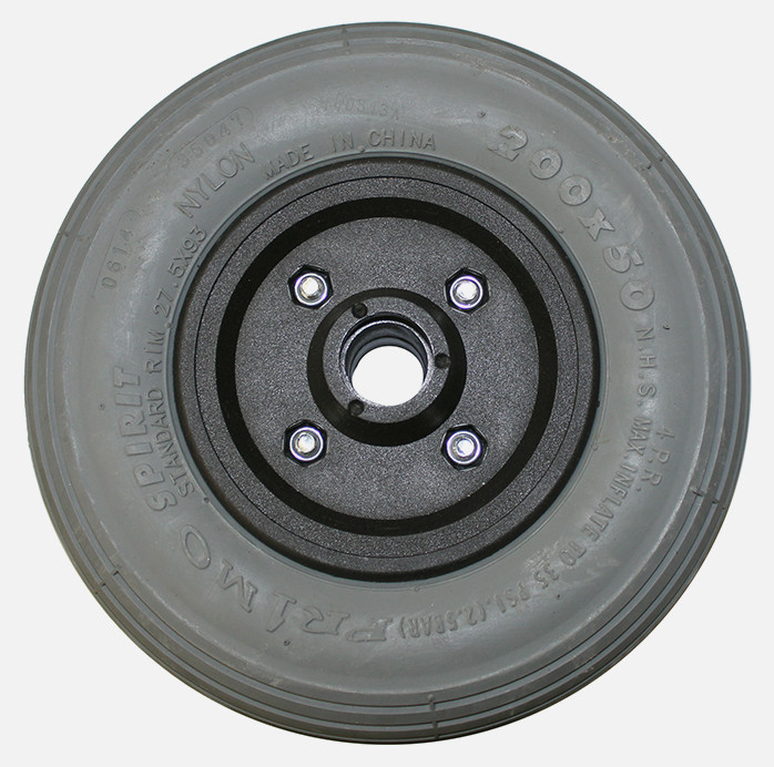 8" x 2" INVACARE TWO PIECE CASTER 7/16" Bearings 2 1/2" Hub Width Foam Filled Tire