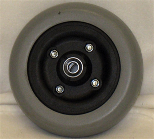 INVACARE Caster Wheel With Offset Bearings Urethane Wide Tire
