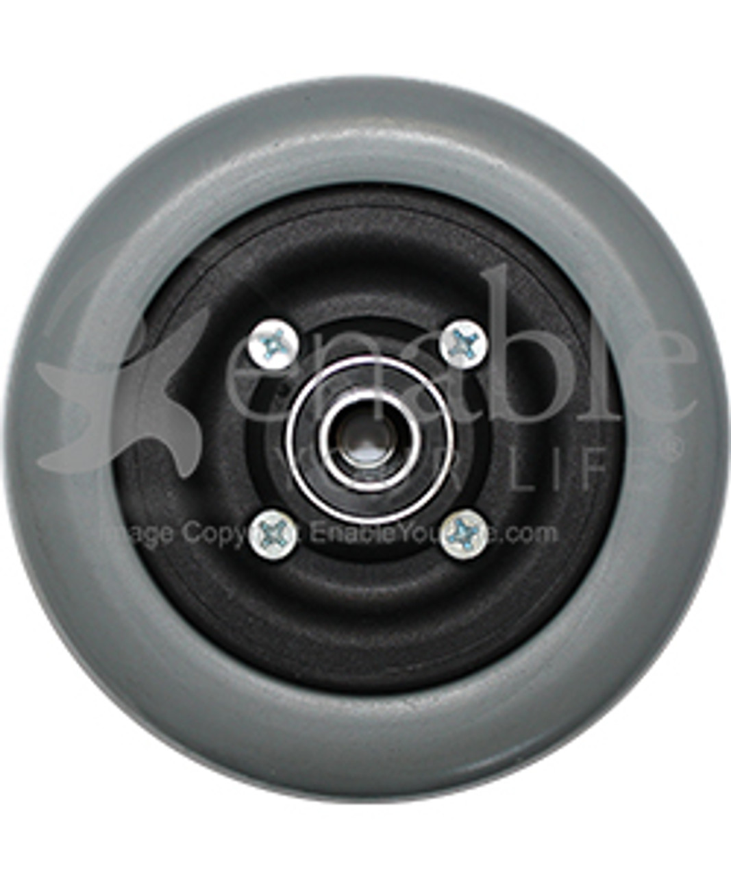 6" x 2" INVACARE Caster Wheel With Offset Bearings Urethane Wide Tire