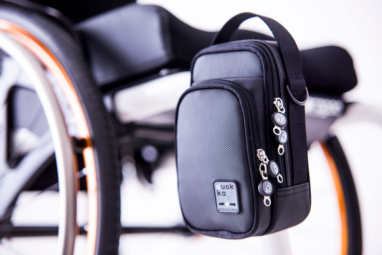 Wheelchair Bag with crutch holder (fits most mobility scooters too) –  Mansfield Mobility Centre