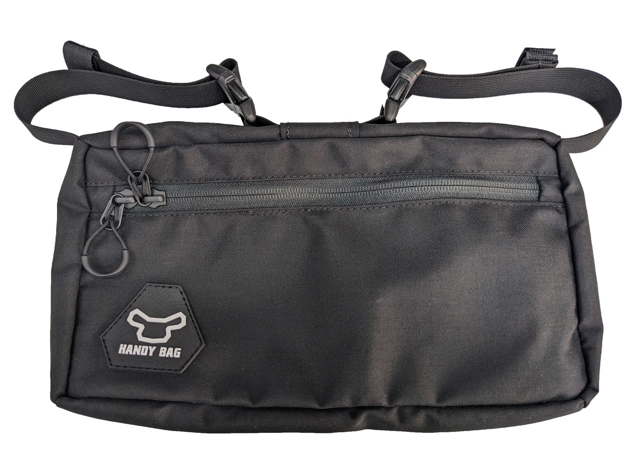 Wheelchair under seat pouch front view