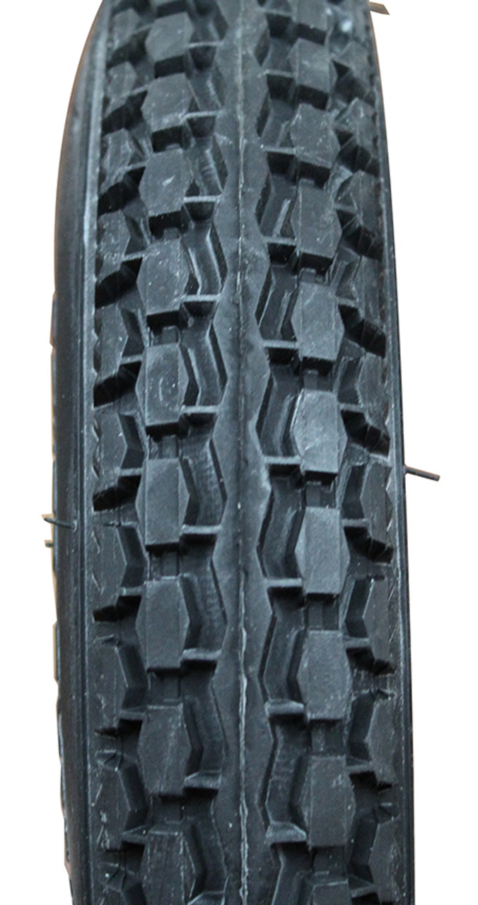 Black Pneumatic Tire - Knobby (Power Express) - T027B