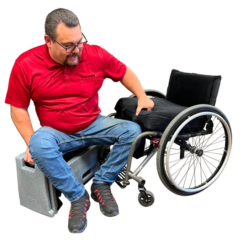ResQup using to get on Wheelchair