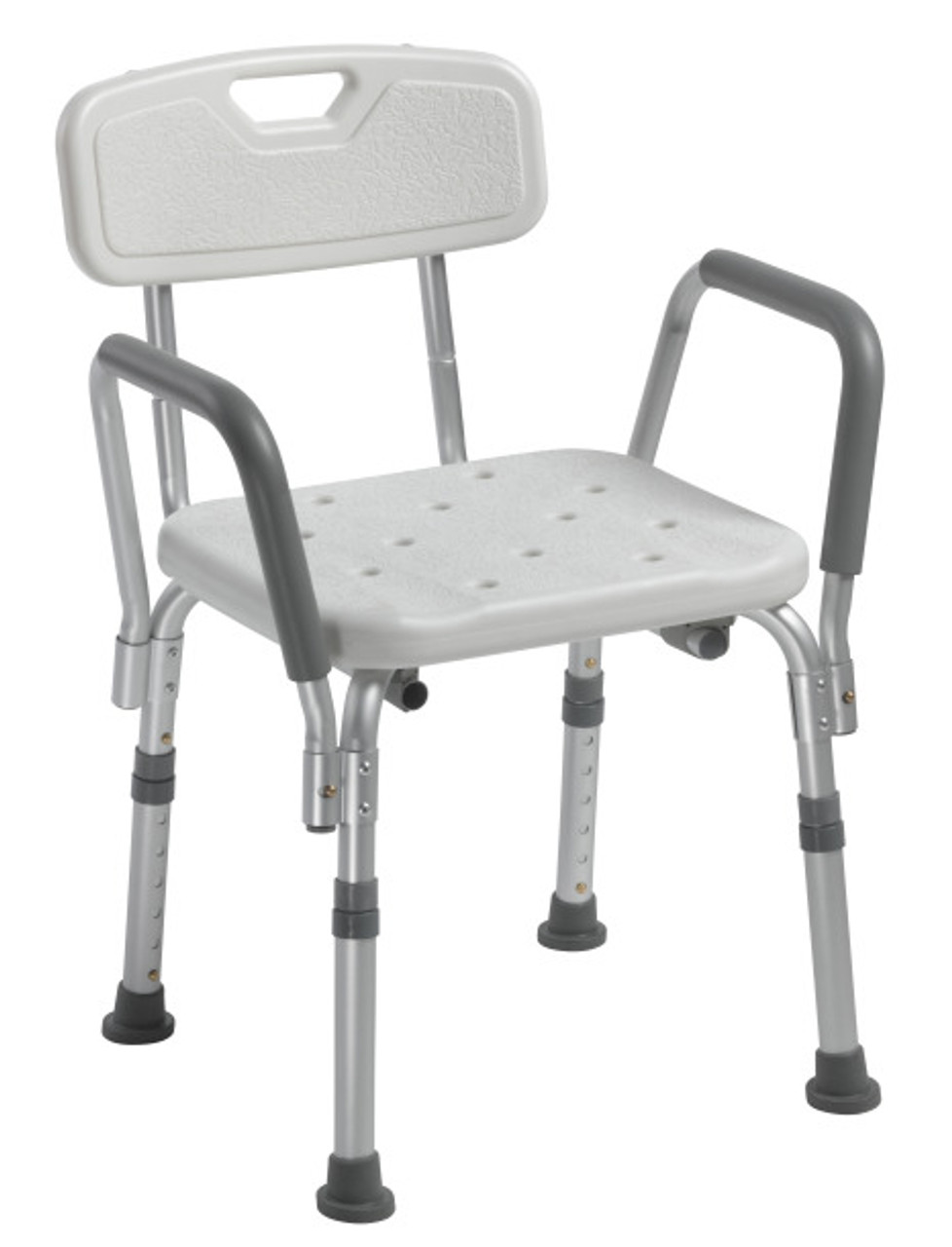 12445KD-1 Shower Chair with Back and Removable Padded Arms