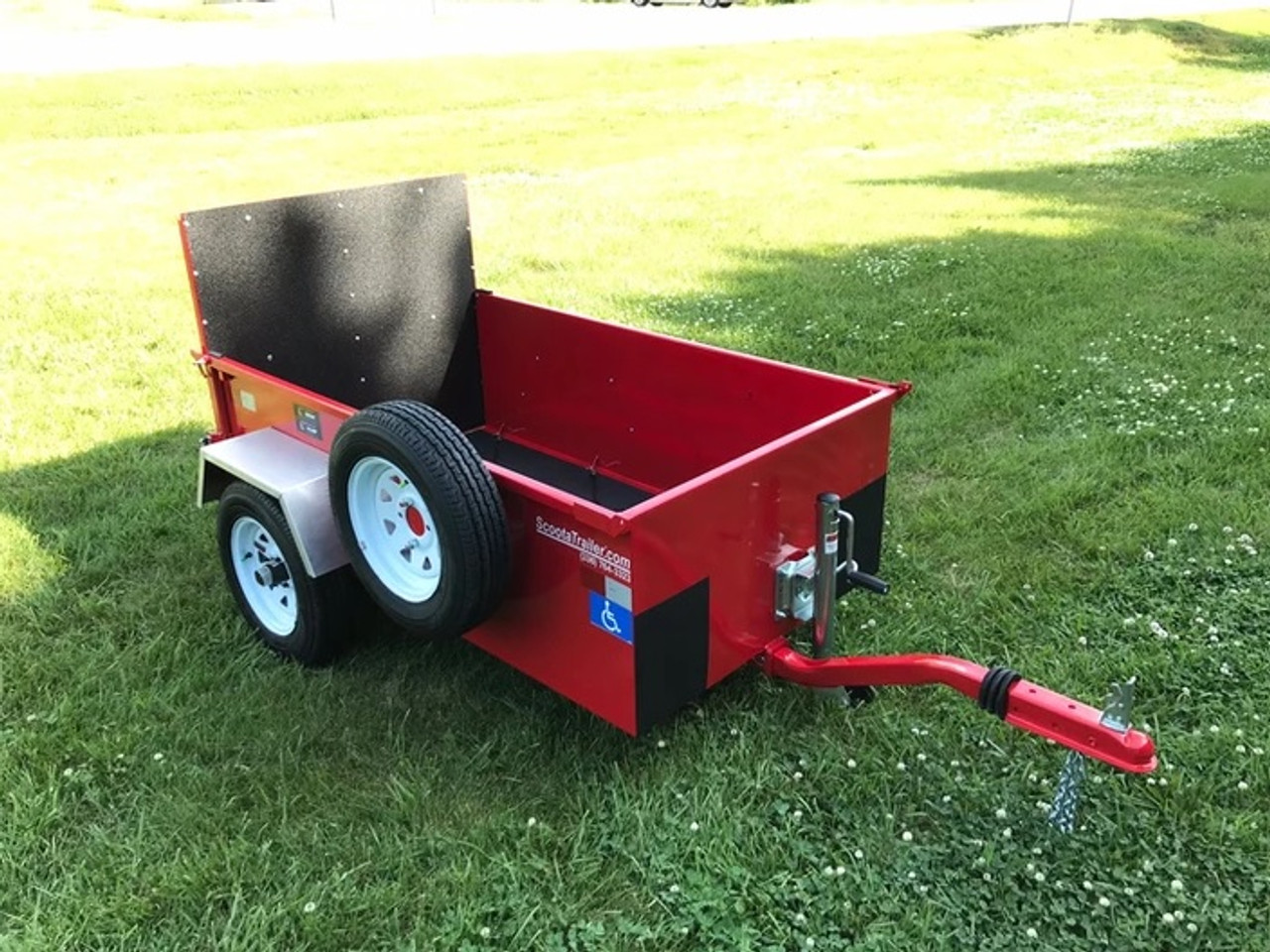 The ScootaTrailer Scooter and Power Wheelchair Trailer Angled View