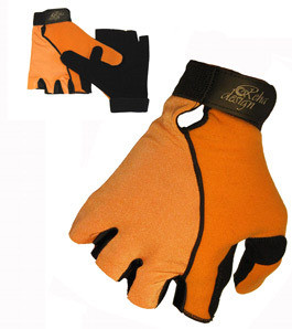 Gel-Palm Wheelchair Gloves by RehaDesign Orange Colored Gloves