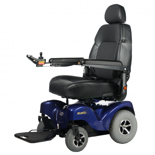  Atlantis Heavy Duty Power Wheelchair Blue