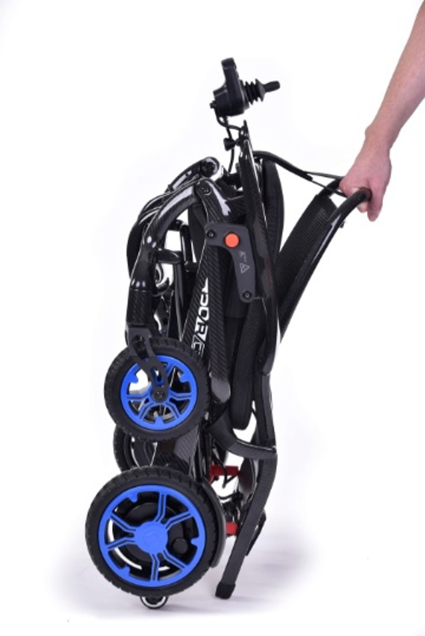 Quickie Q50-R-Carbon Power Wheelchair_Folded View