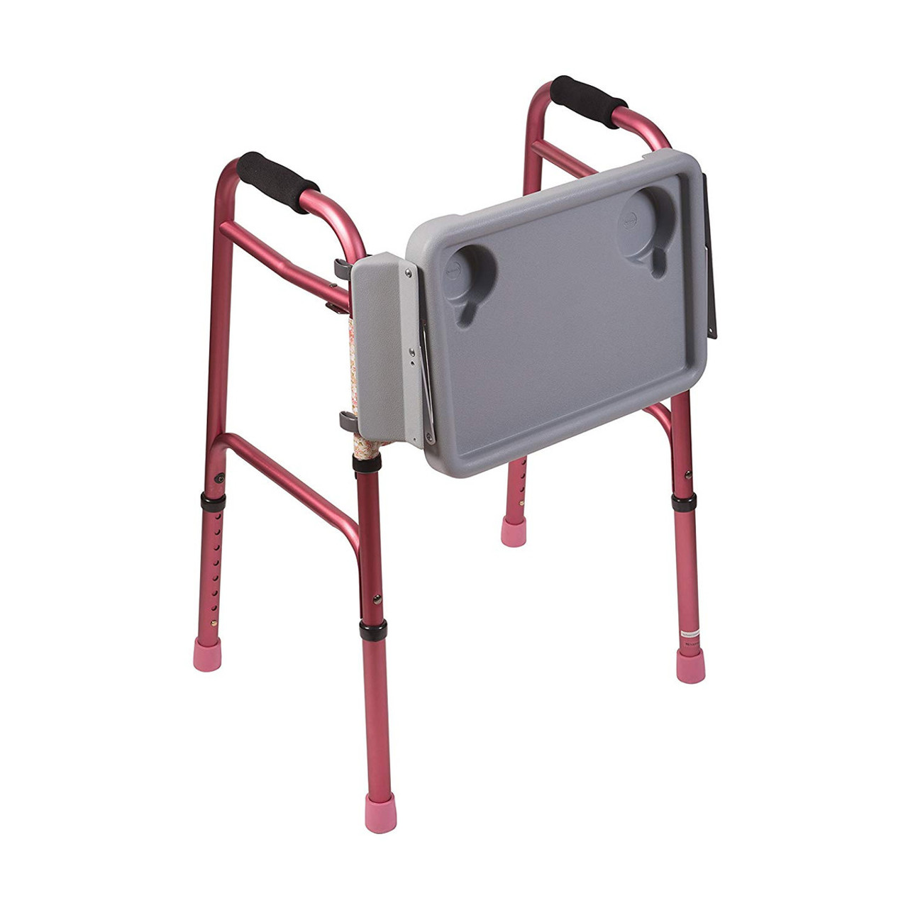 Folding Walker Tray - with Cup Holders!