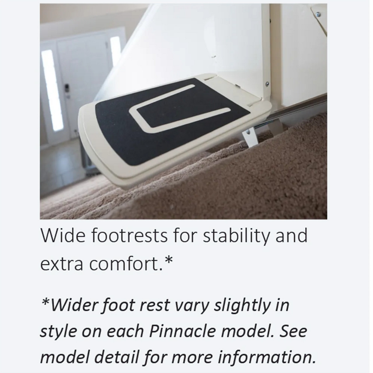 Harmar Pinnacle Premium Stair Lift Footrest
