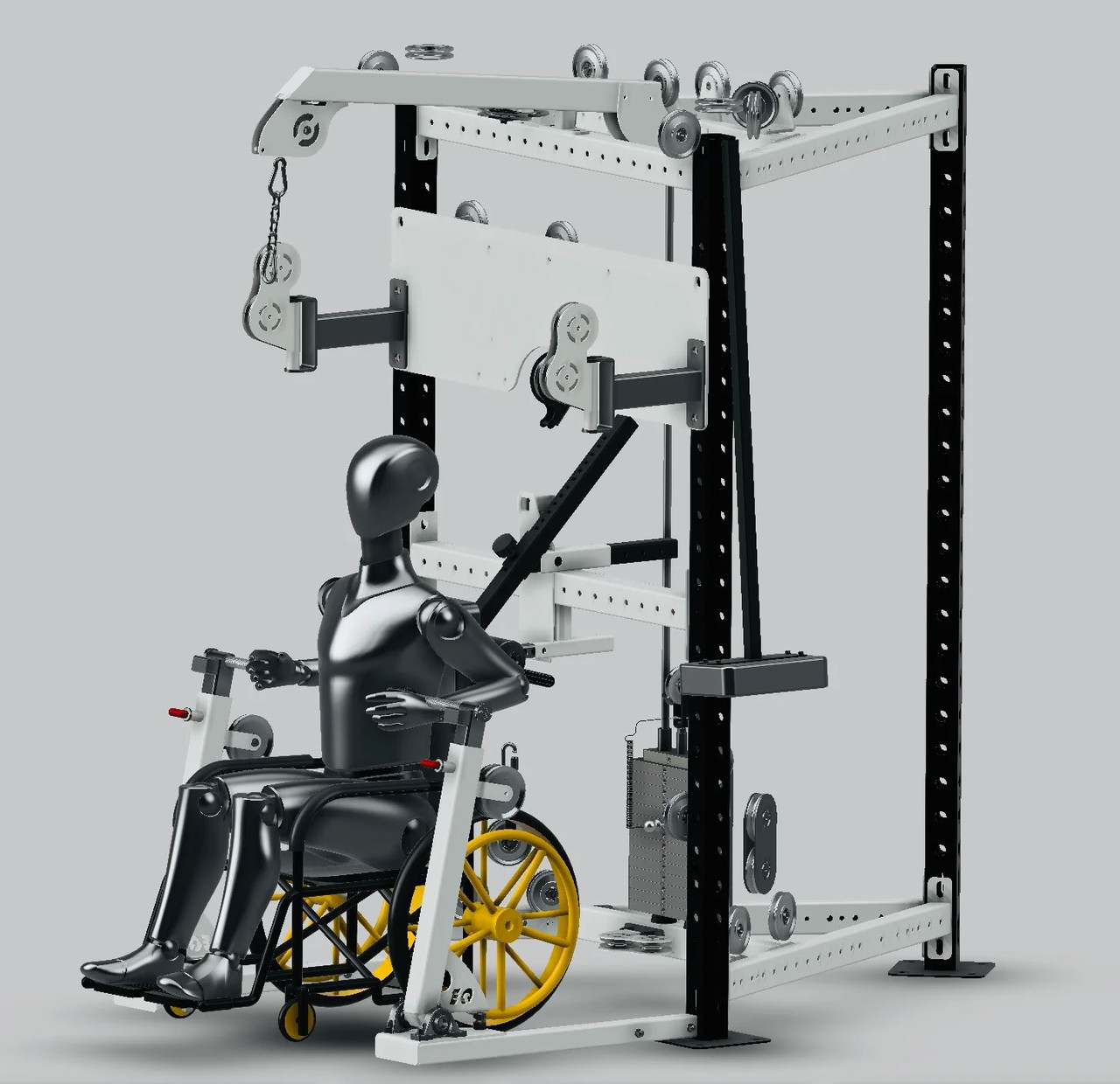 Equalizer 6000 Vintage wheelchair gym front