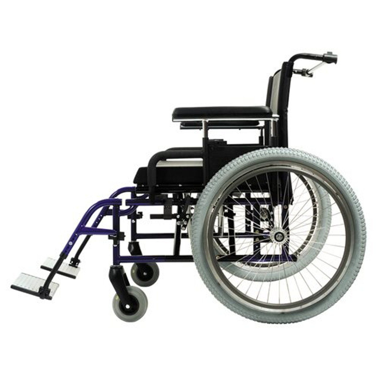 M6 Folding Ultra Lightweight Heavy Duty Wheelchairs_Side View M6 Folding Ultra Lightweight Heavy Duty Wheelchairs_Side View