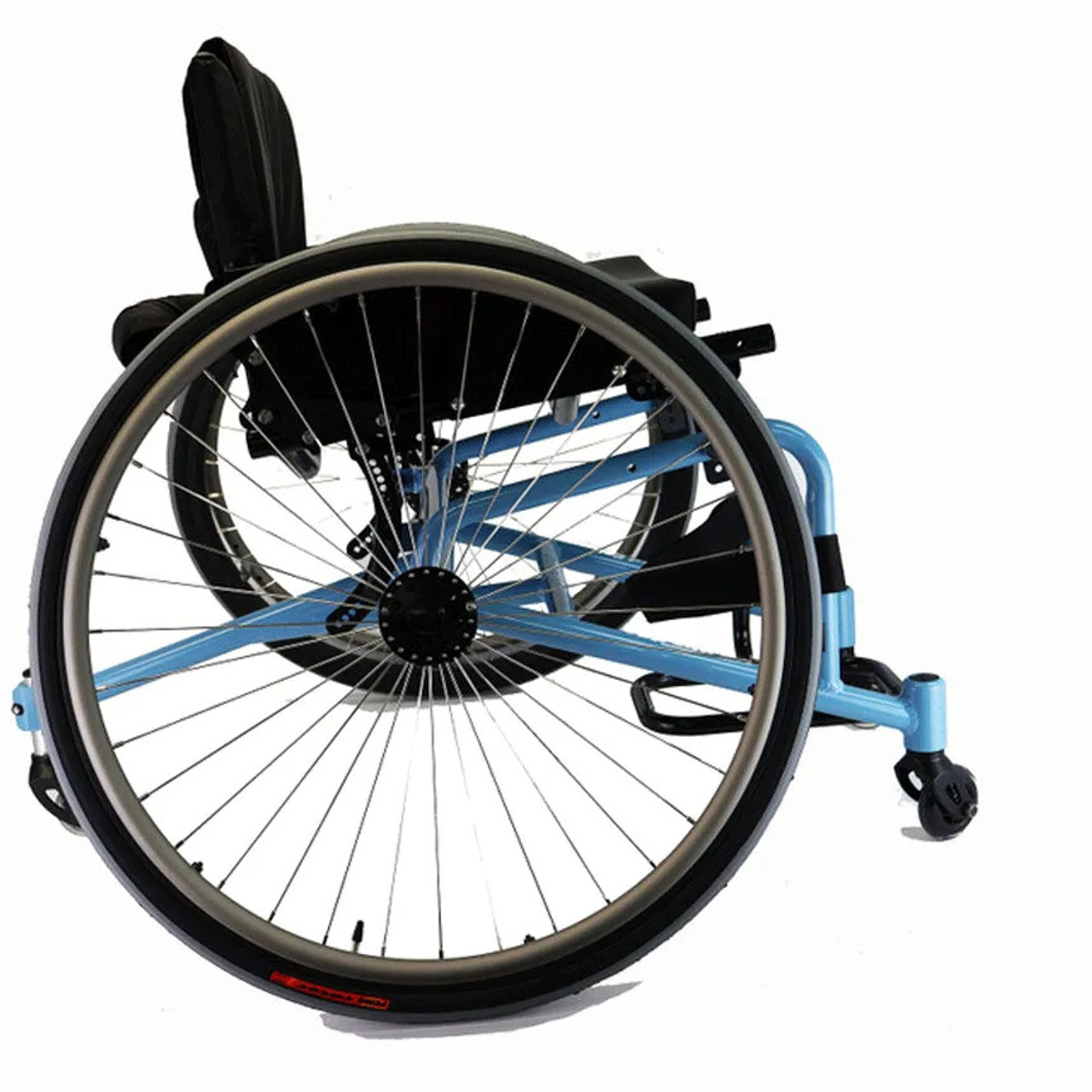Ultimate Pickleball Chair Blue Side View Ultimate Pickleball Chair Blue Side View