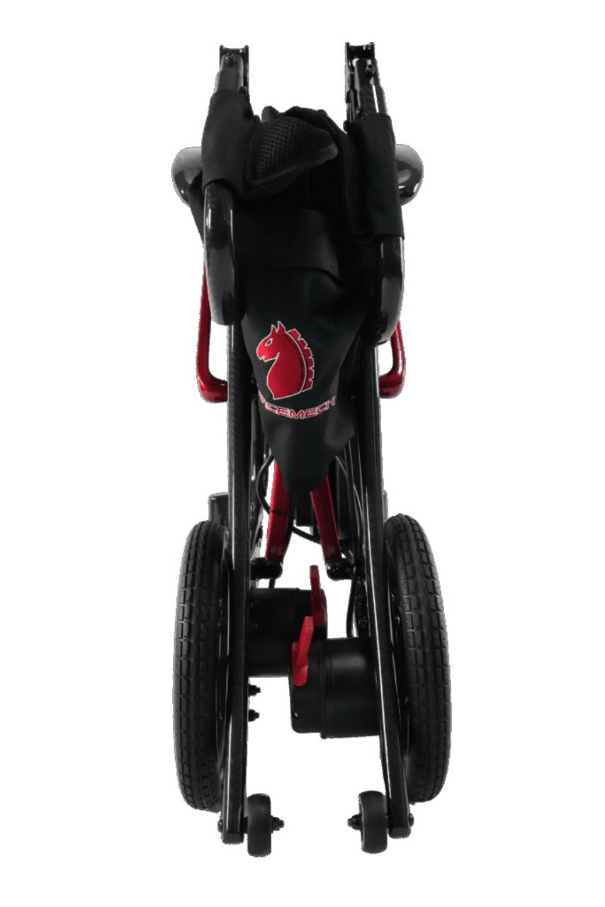 Forcemech  Ultralite G10 Powerchair folded front red