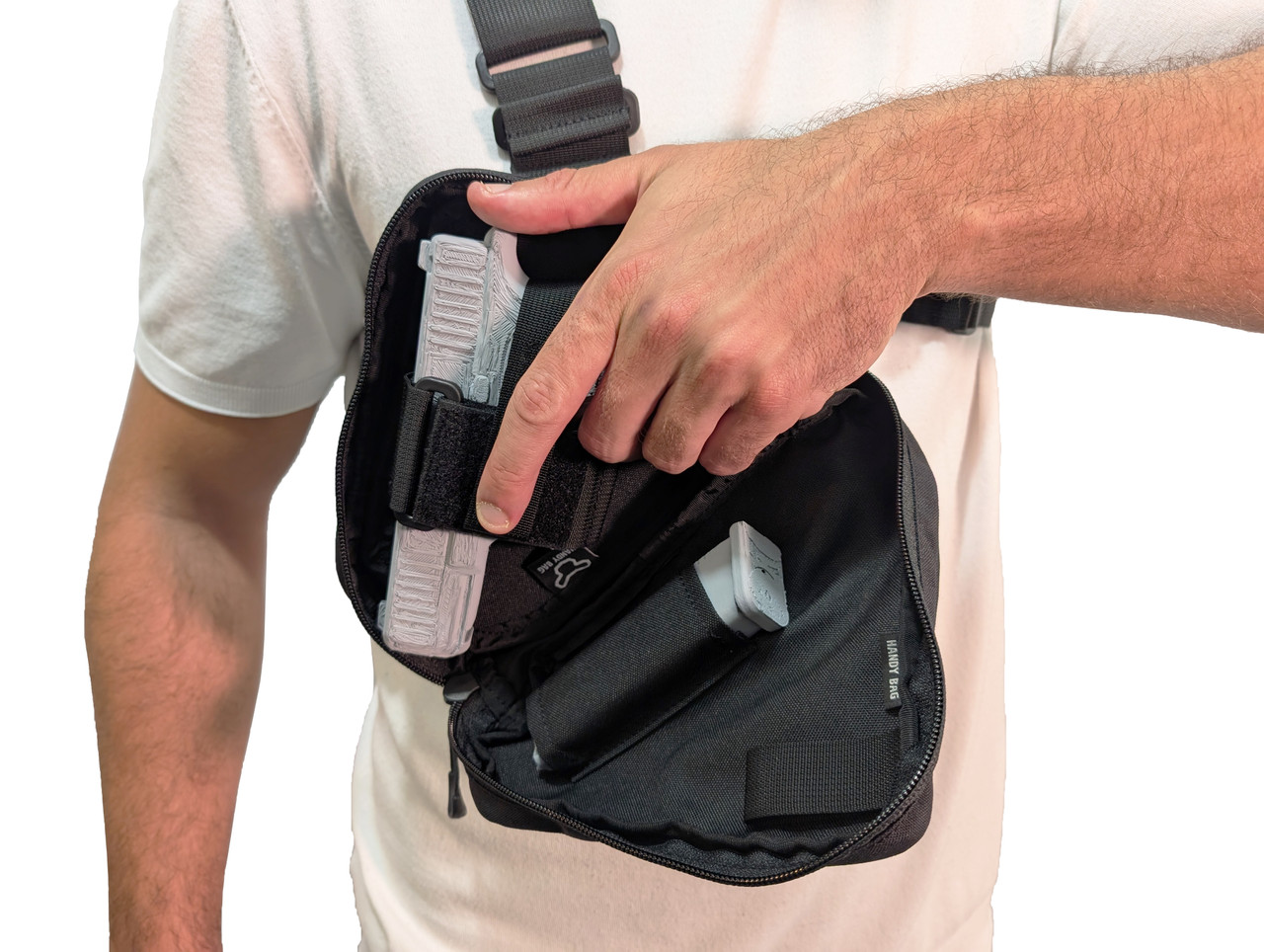 Urban Handgun Bag, by Handy Bag - Small - Ambidextrous Compatibility