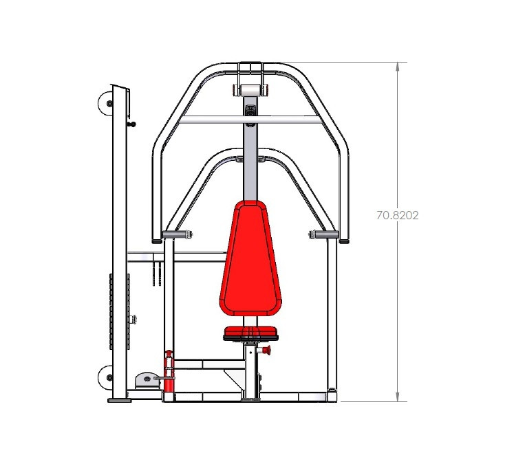 Wheelchair Accessible Chest Press, by ProMaxima