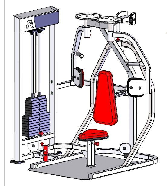 Wheelchair Accessible Pectoral Contractor by ProMaxima Product Highlighted Parts