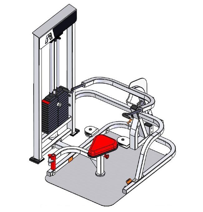 Wheelchair Accessible Tricep Press by ProMaxima Product Overview