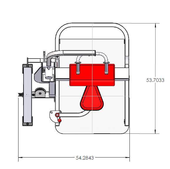 Wheelchair Accessible Tricep Extension by ProMaxima Product Top view