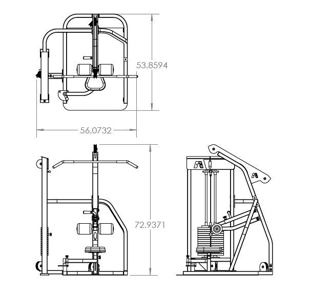 Wheelchair Accessible Lat Pull Down by ProMaxima