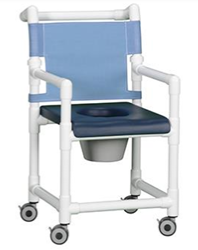  Deluxe Closed Front Shower Chair Commode