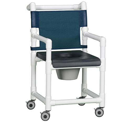  Deluxe Closed Front Shower Chair Commode Tall
