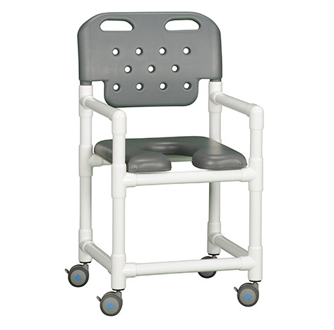 Economy Shower Chair Soft Seat Gray