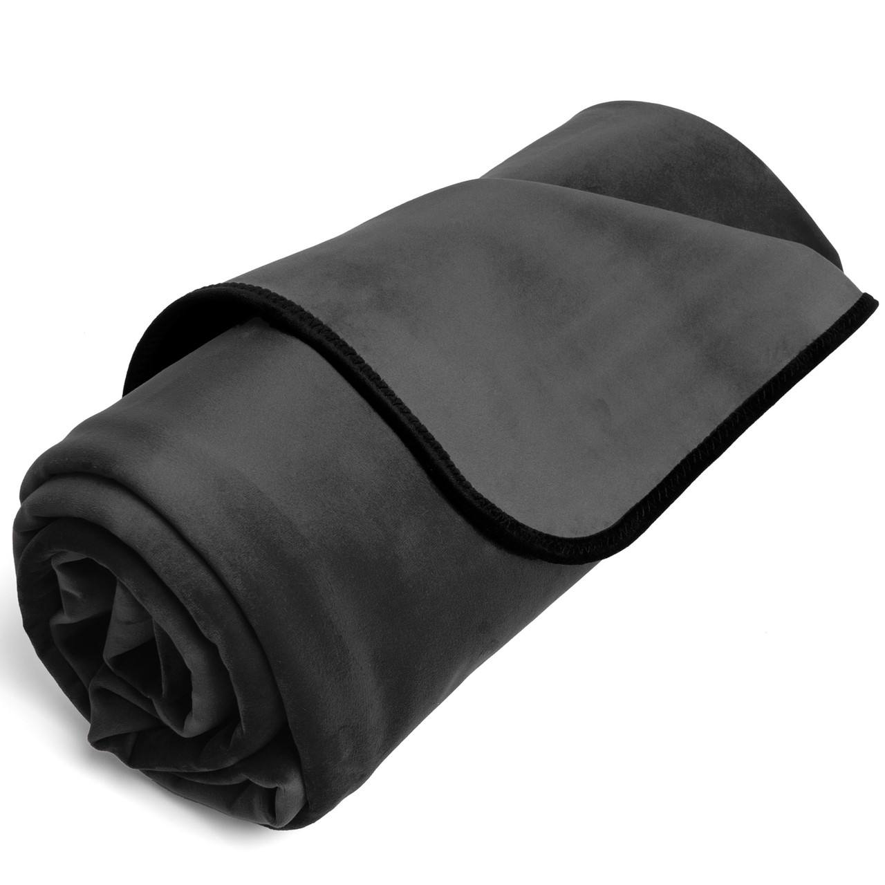 Fascinator Throw Rolled Black