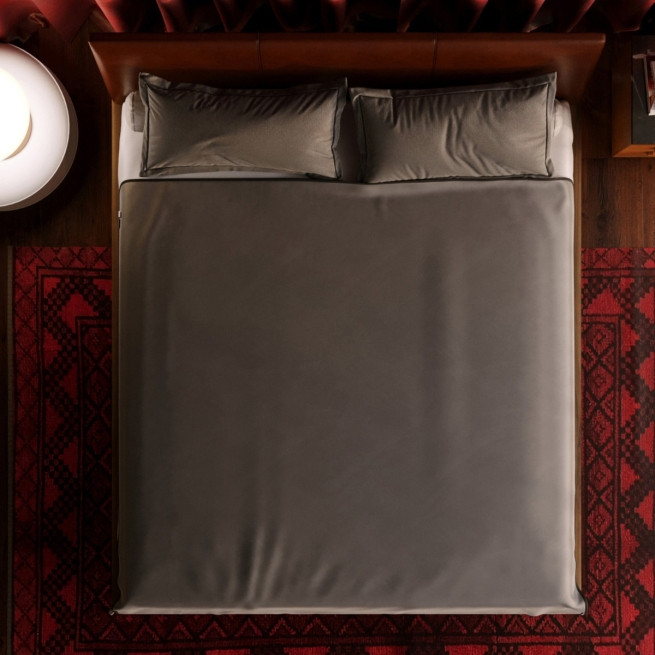 Fascinator Throw King Size Gray Bedspread