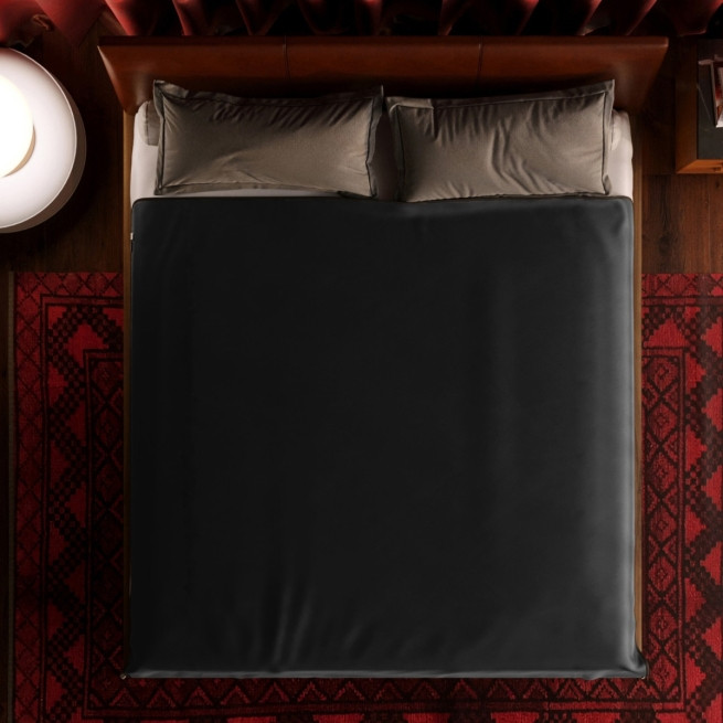 Fascinator Throw King Size Black Bedspread