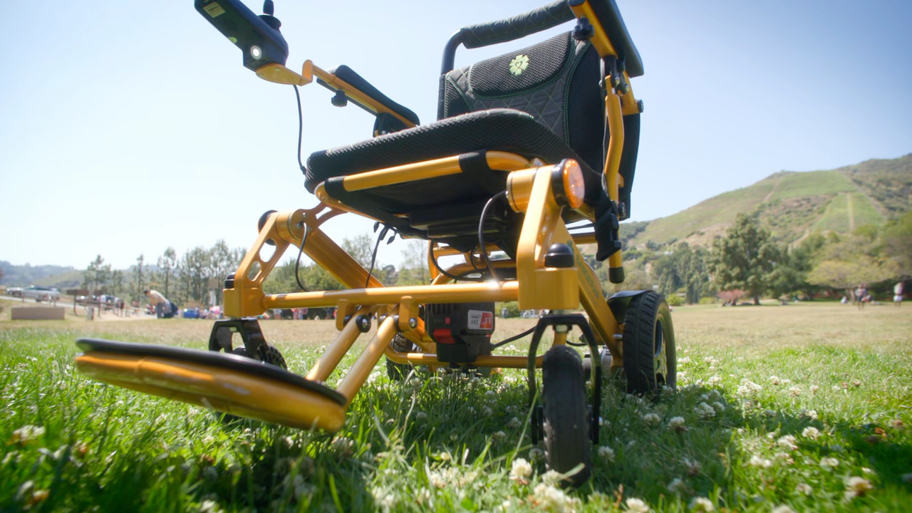 Pegasus Electric Pediatric Wheelchair Lower Angle 