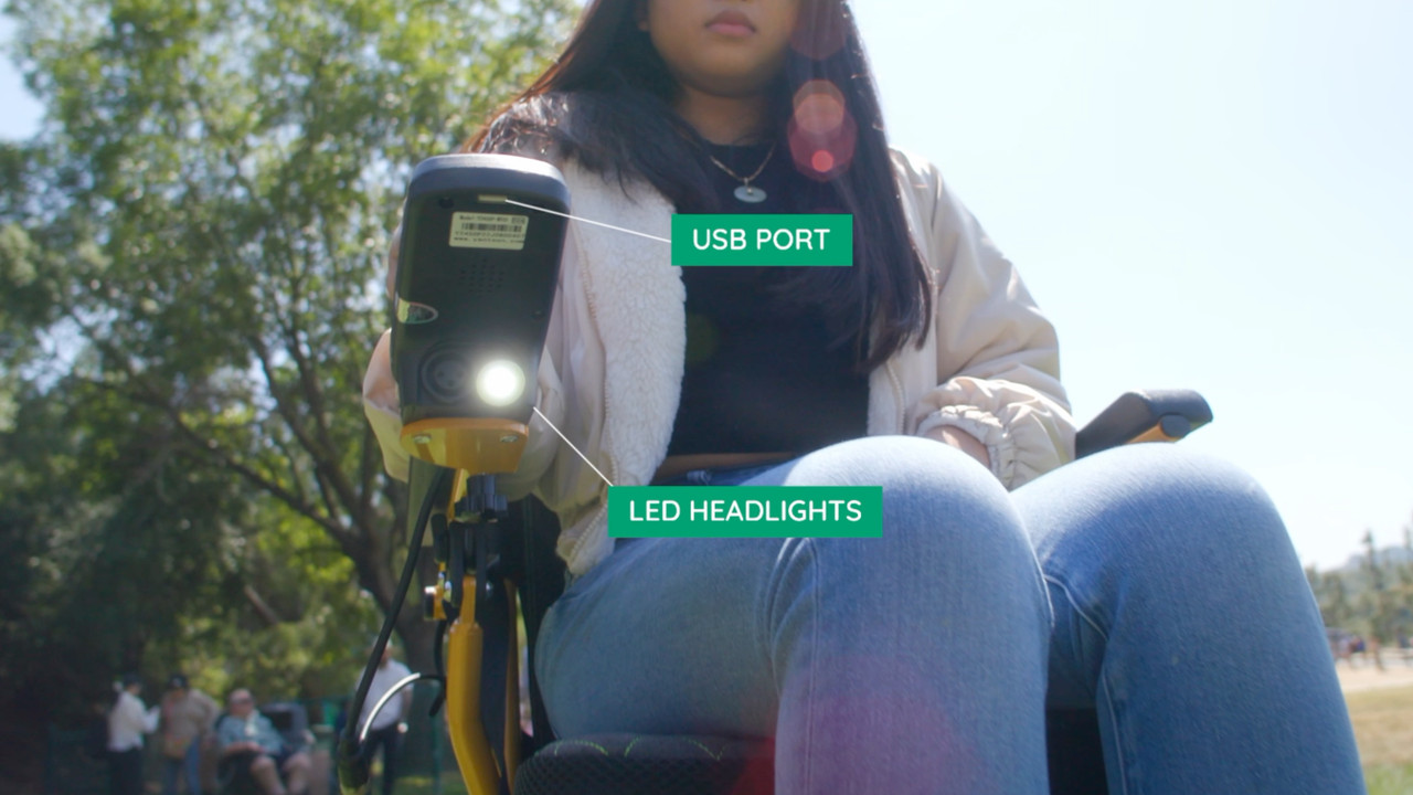 Pegasus Electric Pediatric Wheelchair Low View