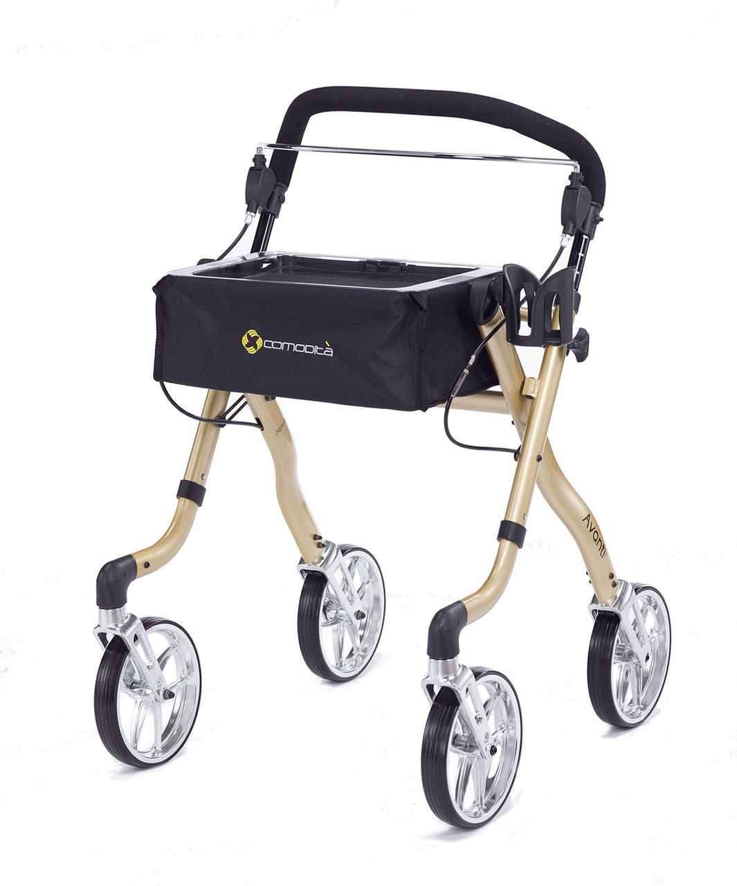 Avanti Rollator Metallic Champagne Left