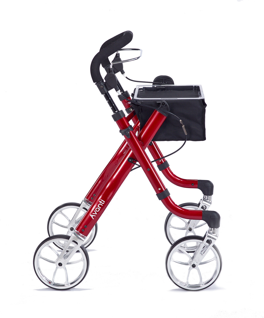 Avanti Rollator Metallic Red Side